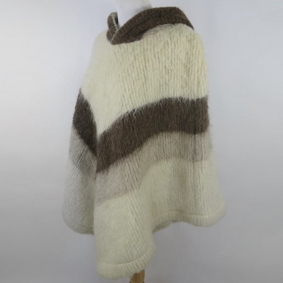 Vintage Boho Icelandic Wool Poncho O/S - Picture 1 of 8